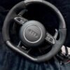 Audi RS6 4G Carbon-Alcantara-Lenkrad mit Schaltblitz