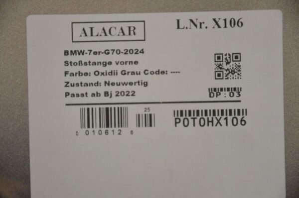 BMW 7er G70 M-paket Stoßstange Bumper vorne 5A45BF8 X106