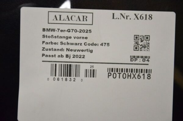 BMW 7er G70 M-paket Stoßstange Bumper vorne 5A45BF8 X618