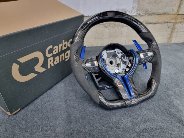 BMW M2 F87, M3 F80,M4 F82 Echt Carbon Performance Lenkrad, LED
