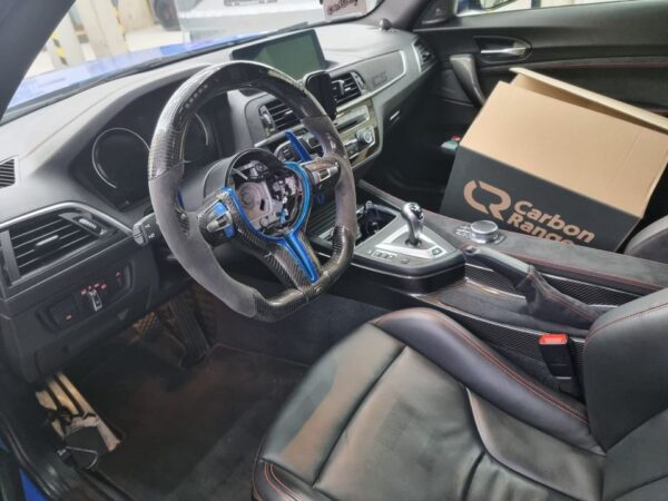 BMW M2 F87, M3 F80,M4 F82 Echt Carbon Performance Lenkrad, LED