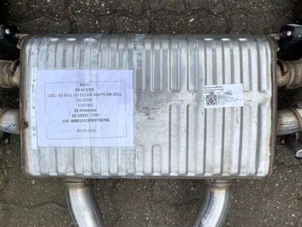 BMW X3M F97 Auspuff M Abgasanlage Exhaust Silencer Nachschalldämp
