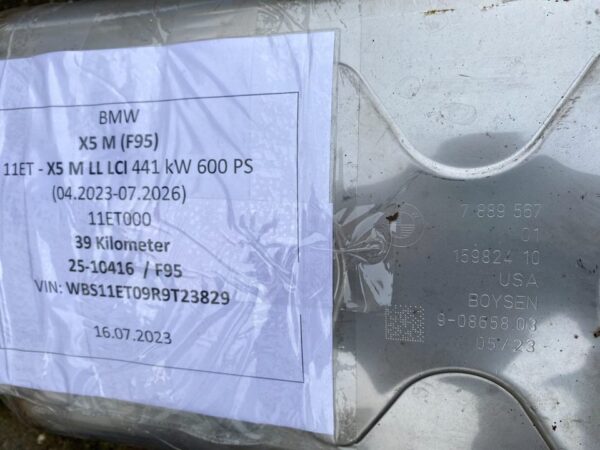 BMW X5M F95 Auspuff M Abgasanlage Exhaust Silencer Nachschalldämp