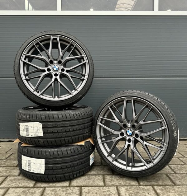 DM08 18 Zoll Sommerräder HANKOOK für BMW 5er 3er GT X3 6er i4 i5 F10 F11 G30 G31 G60 G61 5L 5K F34 F06 F07 F12 F13 e83 x83 M Felgen Reifen Räder schwarz Performance 3er...