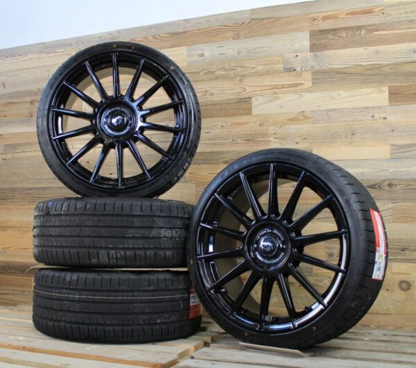 DM09 19 Zoll HANKOOK Sommerräder für BMW 5er 3er GT X3 6er i4 i5 F10 F11 G30 G31 G60 G61 5L 5K F34 F06 F07 F12 F13 e83 x83 M Felgen Reifen Räder schwarz Performance 3er...