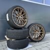 FF Wheels FF01 18 Zoll Sommerräder für BMW 5er 3er GT X3 6er i4 i5 F10 F11 G30 G31 G60 G61 5L 5K F34 F06 F07 F12 F13 e83 x83 M Felgen Reifen Räder bronze Performance 3er...