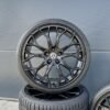 FF Wheels FF01 19 Zoll Sommerräder für VW Golf 5 6 7 8 GTI GTD GTE Passat Scirocco EOS Jetta CC eGolf Audi A3 S3 A4 B6 B7 8P 8V GY Felgen Reifen Räder schwarz Performance...