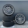 FF Wheels FF01 19 Zoll Sommerräder für VW Golf 5 6 7 8 GTI GTD GTE Passat Scirocco EOS Jetta CC eGolf Audi A3 S3 A4 B6 B7 8P 8V GY Felgen Reifen Räder schwarz Performance...