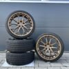 FF Wheels FF01 19 Zoll Sommerräder für VW Golf 5 6 7 8 GTI GTD GTE Passat Scirocco EOS Jetta CC eGolf Audi A3 S3 A4 B6 B7 8P 8V GY Felgen Reifen Räder schwarz Performance...