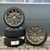FF Wheels FF02 19 Zoll Sommerräder für BMW 5er 3er GT X3 6er i4 i5 F10 F11 G30 G31 G60 G61 5L 5K F34 F06 F07 F12 F13 e83 x83 M Felgen Reifen Räder bronze Performance 3er...