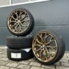 FF Wheels FF02 19 Zoll Sommerräder für BMW 5er 3er GT X3 6er i4 i5 F10 F11 G30 G31 G60 G61 5L 5K F34 F06 F07 F12 F13 e83 x83 M Felgen Reifen Räder bronze Performance 3er...