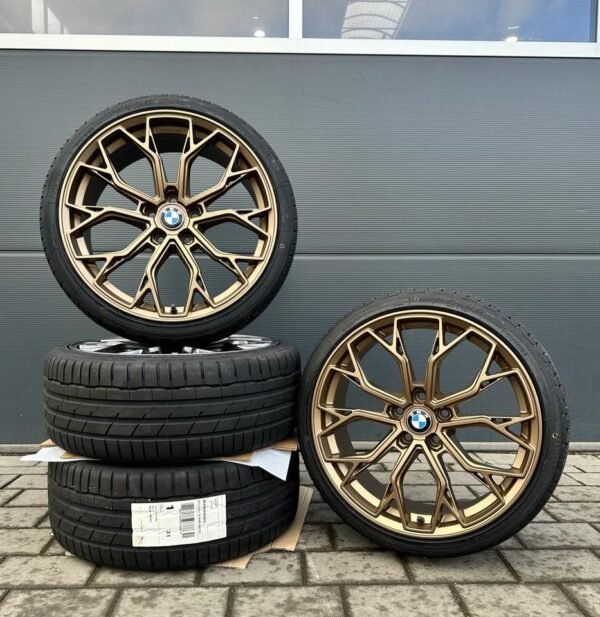 FF Wheels FF02 19 Zoll Sommerräder für BMW 5er 3er GT X3 6er i4 i5 F10 F11 G30 G31 G60 G61 5L 5K F34 F06 F07 F12 F13 e83 x83 M Felgen Reifen Räder bronze Performance 3er...