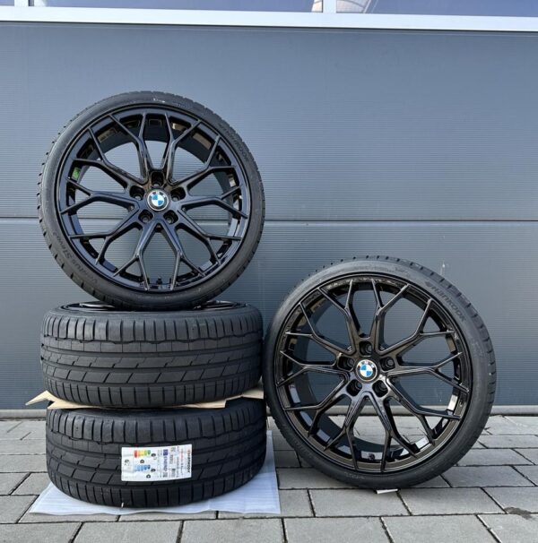 FF01 19 Zoll HANKOOK Sommerräder für BMW 5er 3er GT X3 6er i4 i5 F10 F11 G30 G31 G60 G61 5L 5K F34 F06 F07 F12 F13 e83 x83 M Felgen Reifen Räder schwarz Performance 3er...