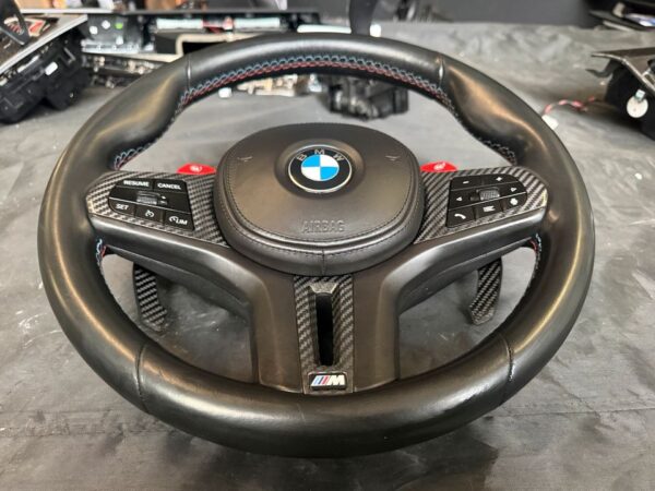 Org. BMW M2 G87 M3 G80 G81 M4 G82 G83 M Lenkrad Wippen MFL Carbon