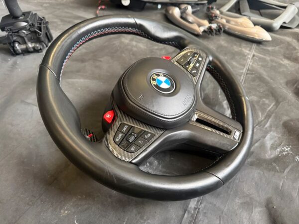 Org. BMW M2 G87 M3 G80 G81 M4 G82 G83 M Lenkrad Wippen MFL Carbon