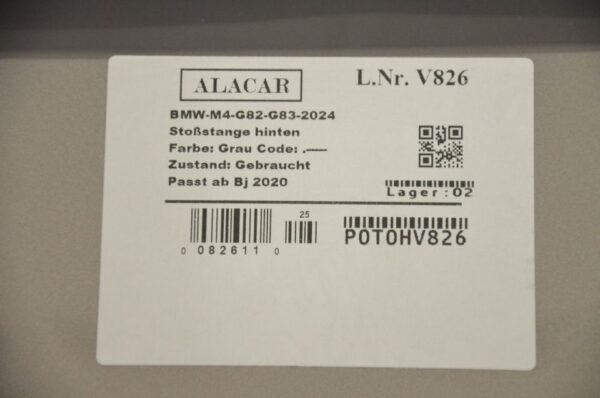 Original BMW M4 G82 G83 Stoßstange Bumper hinten V826