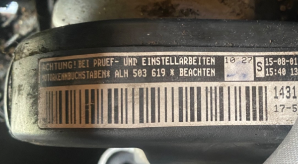 Volkswagen 1.9L TDI ALH Diesel Engine